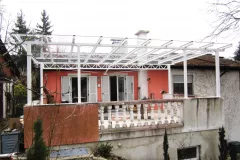 Terrassenueberdachung aus Stahl verzinkt pulverbeschichtet
