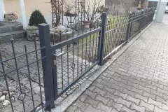 Zaunanlage-pulverbeschichtet
