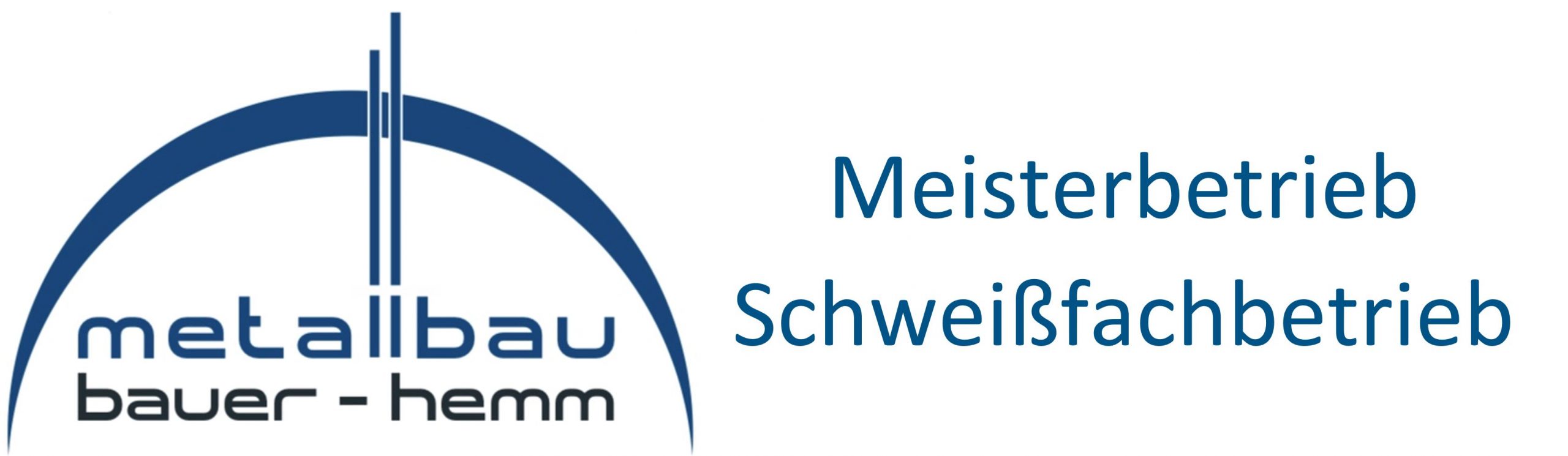 Metallbau-Bauer-Hemm GmbH Footer Logo Metallbau Schlosser Schlosserei Metallbaumeister Balkon Terrassenüberdachung Überdachung Regensburg Stahlbau Eingangsüberdachung Carports Mülleinhausungen Einhausungen Fenstergitter Geländer Tore und Türen Sonderkonstruktionen Trennwände Sichtschutz Lärmschutz Windschutz Treppen barrierefreie Zugänge Zäune Zaunlagen